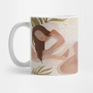 Tropic print leaves Mug